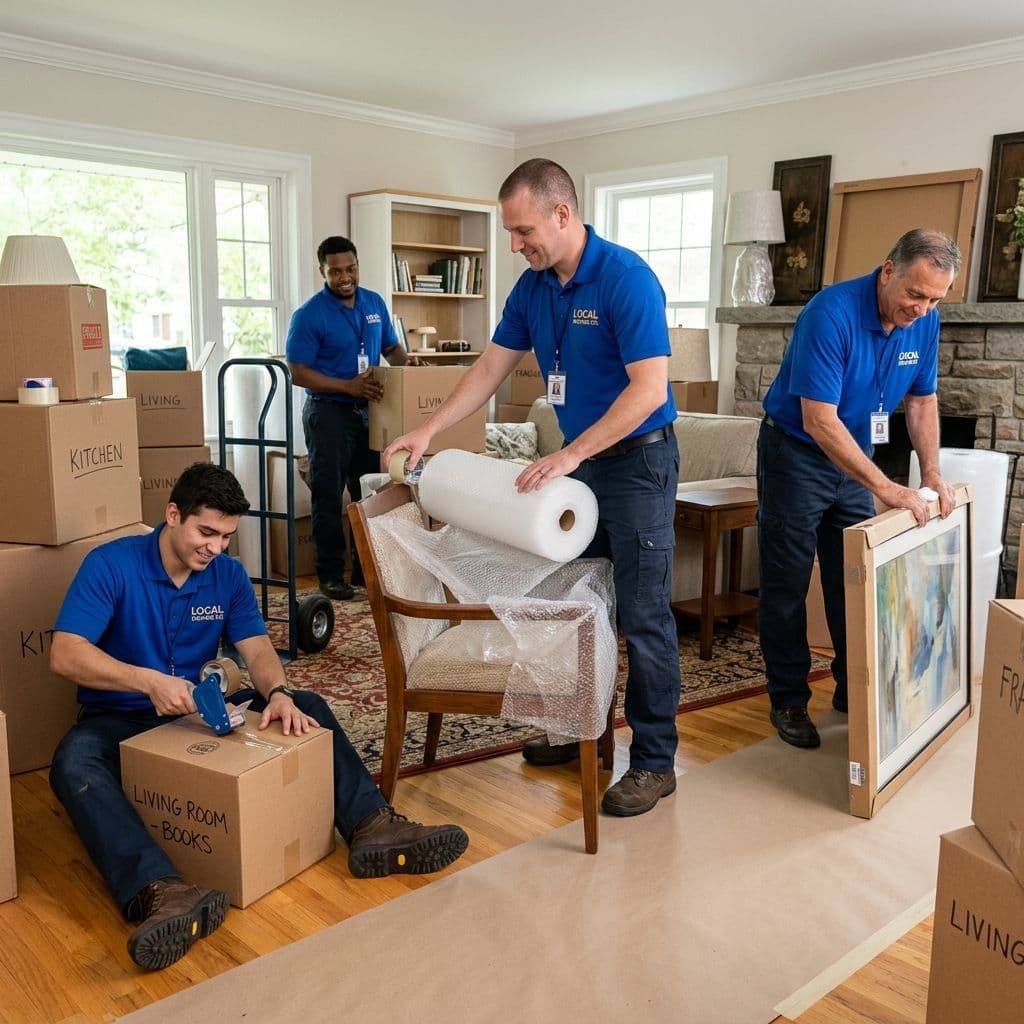 Marafari Shifting Motion packers and movers crew packing goods in Marafari Bokaro